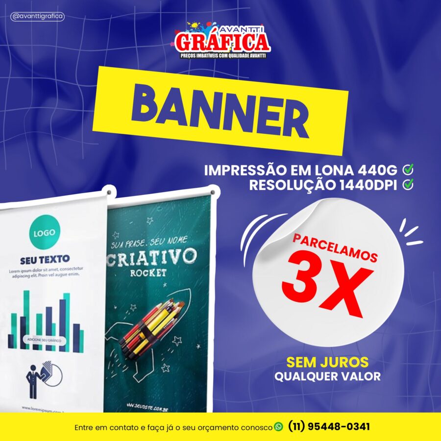 Gráfica Avantti - Impressão de banner